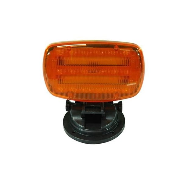 Larson Electronics Larson Electronics SL-ALM-A Battery Powered LED Strobe Light with Adjustable Locking Magnetic Base; Amber Lens SL-ALM-A